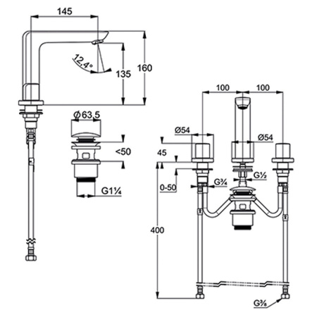 Смеситель для раковины Kludi Ameo 413930530
