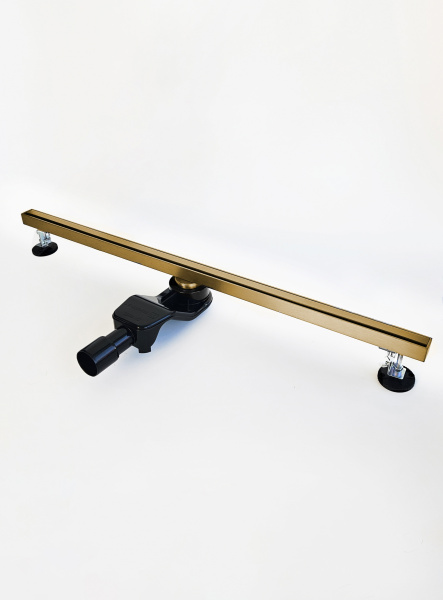 Душевой трап 90 см WONZON & WOGHAND, брашированное золото WW-65409M-BG