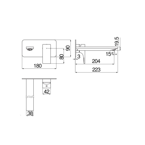 Смеситель для раковины Nobili Seven SE124198/1BM