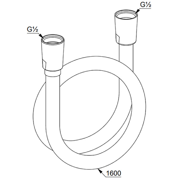 Душевой шланг Kludi Suparaflex 6107291-00 Душевой шланг Kludi Suparaflex 6107291-00