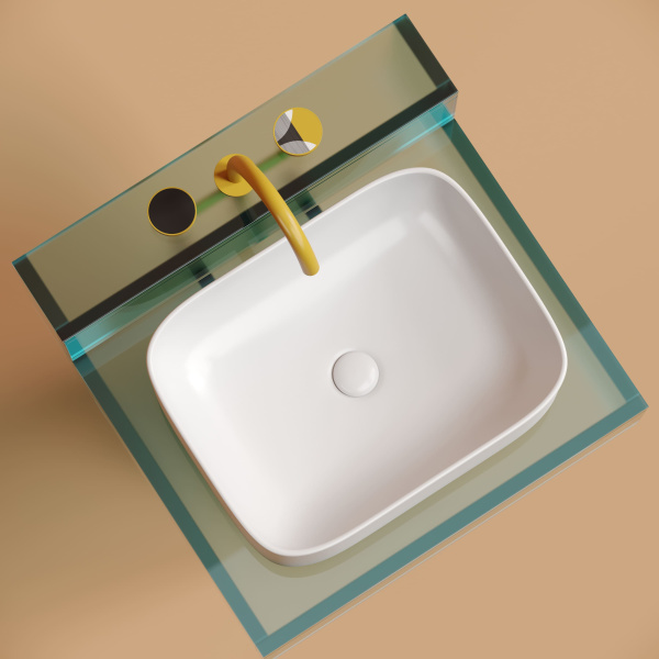 Раковина накладная (50,5х38) Ceramica Nova ELEMENT CN6052MW матовая