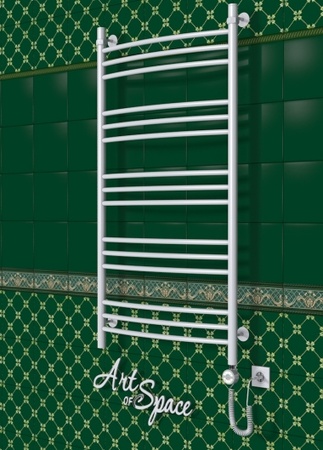 Электрический полотенцесушитель с функцией быстрой сушки ArtofSpace ARTICO EAAO6001200RAL9016RP