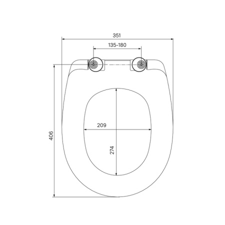 Сиденье для унитаза soft close дюропласт IDDIS 126 (ID 126 Dp Sc)