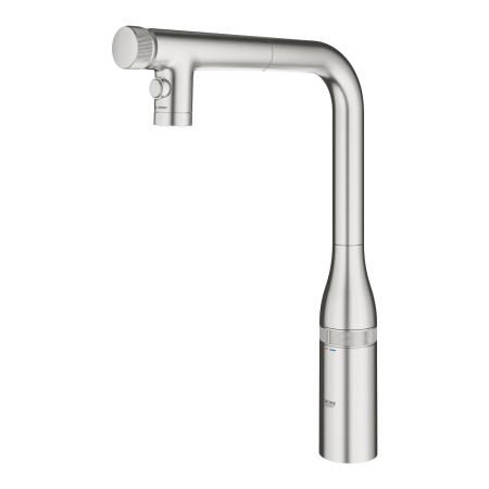 Смеситель для кухни с выдвижным изливом Grohe Essence SmartControl 31892DC0 суперсталь