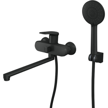 Смеситель для ванны с длинным поворотным изливом RUSH Nevis NE1735-51Black