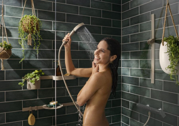 Штанга для аксессуаров 70 см Hansgrohe WallStoris 28911210 песочный