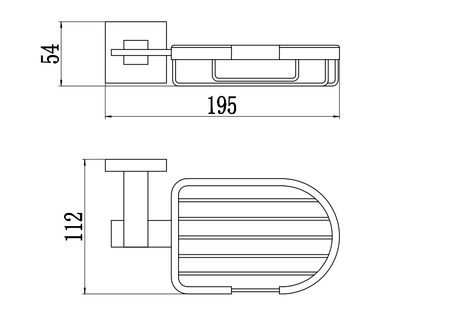 Мыльница решетка настенная Savol 65h S-06532H