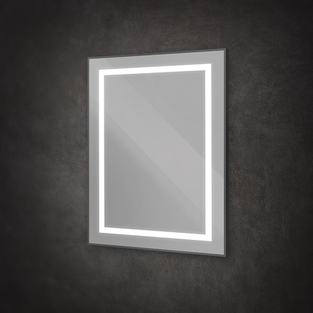 Зеркало (70х80) BelBagno Kraft SPC-KRAFT-700-800-SENS-NERO с подсветкой