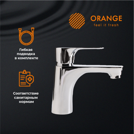 Смеситель для раковины однорычажный Orange Aristo M19-021cr хром