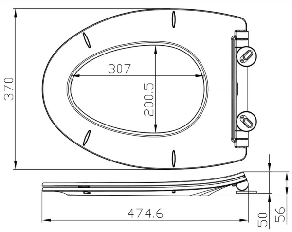 Крышка-сиденье Arrow PG015-ZPA
