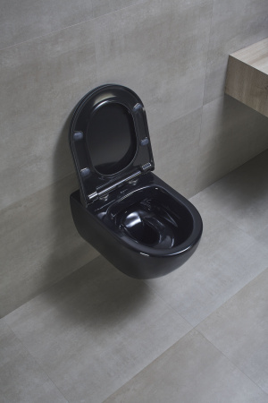 Подвесной безободковый унитаз с сиденьем микролифт beWash Bogen 88303206