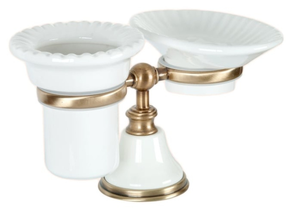 Мыльница и стакан для щеток Tiffany World TWHA141bi/br