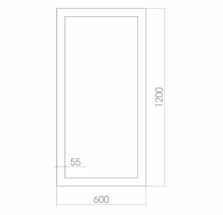 Зеркало (60х120) Silver Mirrors  Севилья ФР-00001490