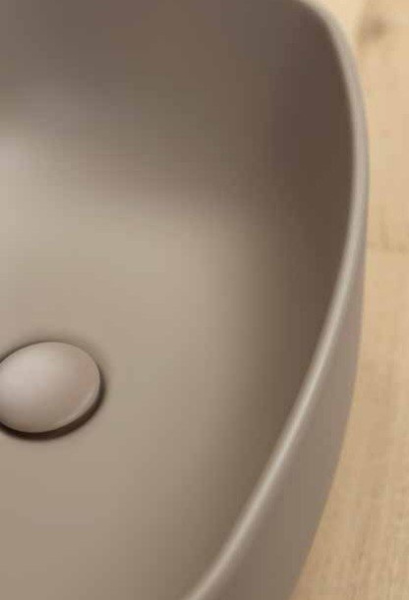 Раковина накладная (60х40) Kerasan Nolita 534381 коричневый орех