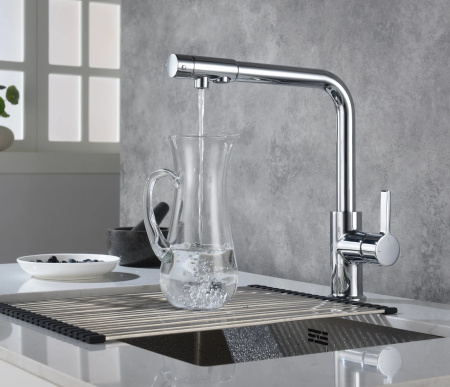 Смеситель для кухонной мойки Timo Hette 1026/00F chrome
