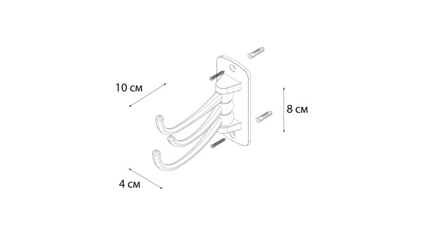 Крючок FIXSEN Antik поворотный тройной FX-61105C