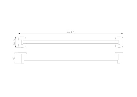 Вешалка для полотенец WONZON & WOGHAND PORTO, хром WW-1002