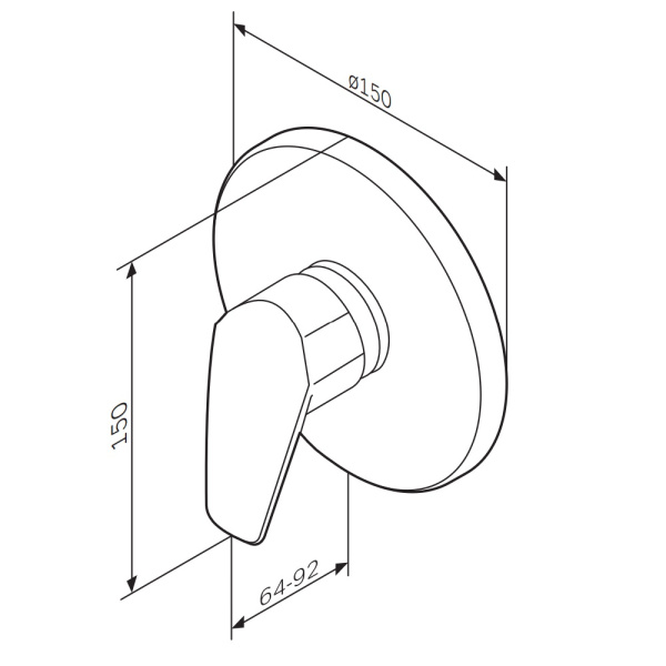 Смеситель для душа Am.Pm Gem F9075000