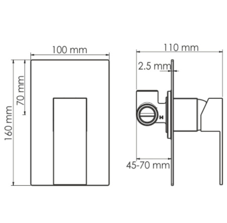 Душевая система WasserKRAFT A20219, черный матовый