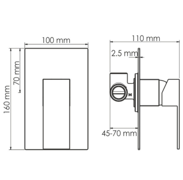 Душевая система WasserKRAFT A20219, черный матовый