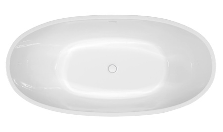 Акриловая ванна (165х80) ABBER AB9207 без гидромассажа, белый