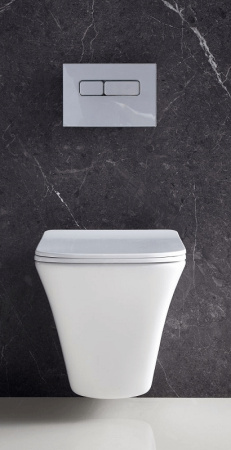 Унитаз подвесной безободковый BelBagno MARMI BB052CHR