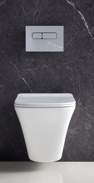 Унитаз подвесной безободковый BelBagno MARMI BB052CHR