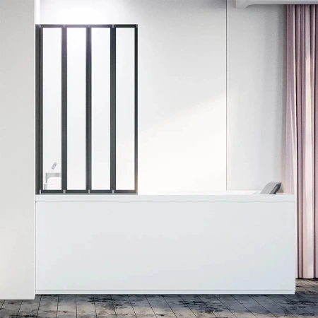 Шторка на ванну Veconi Palau PL-74L, (90x150) PL74BL-90-01-19C4