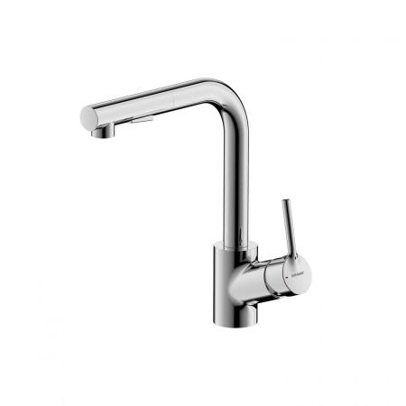 Смеситель для кухни с вытяжным изливом Bravat  Affability F7172217CP-3