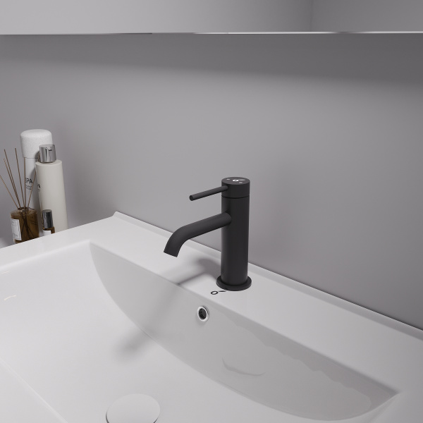 Смеситель для раковины Oliveeka OL-88139017-MB, чёрный матовый