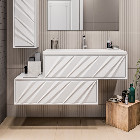 Тумба под раковину Marka One Glace 100П У73575