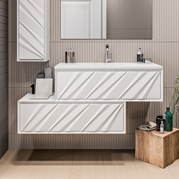 Тумба под раковину Marka One Glace 100П У73576