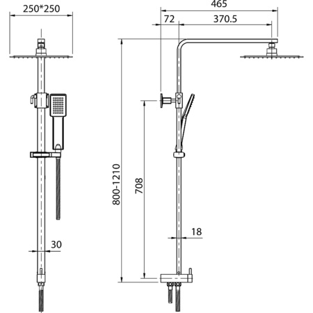 Душевая система Koller Pool Neon NNSD200