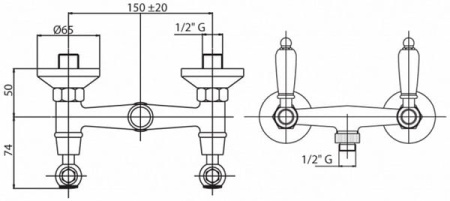 Смеситель Для Душа Cezares FIRST FIRST-D-03-M золото