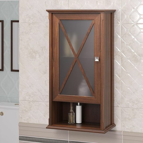 Шкаф Opadiris Палермо 46 подвесной, одностворчатый, цвет светлый орех, правый, левый 00-00007335