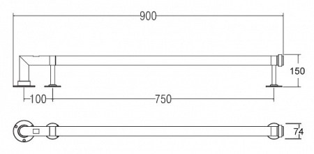 Электрический полотенцесушитель Margaroli Arcobaleno 616CRB-900NH