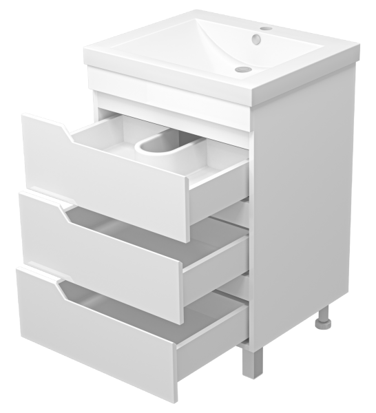 Тумба под раковину Misty Софт 60 П-Соф-01060-0113Я