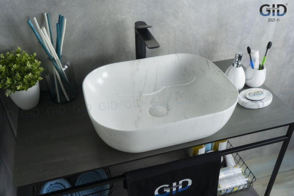 Раковина накладная (50х40) Gid K397D9