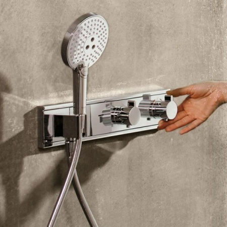Термостат для душа на 2 потребителя Hansgrohe RainSelect 15355000 хром