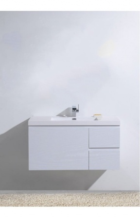 База под раковину подвесная BelBagno BB800VAC/BL Bianco Lucido