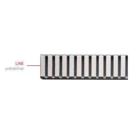 Решетка глянцевая AlcaPlast LINE-1050L