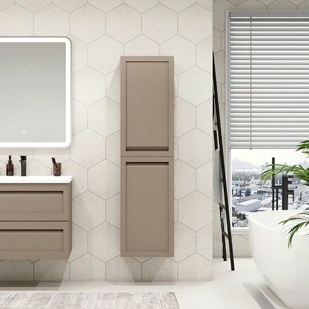 Пенал подвесной Art&max AM-Platino-1500-2A-SO-CM Капучино матовый
