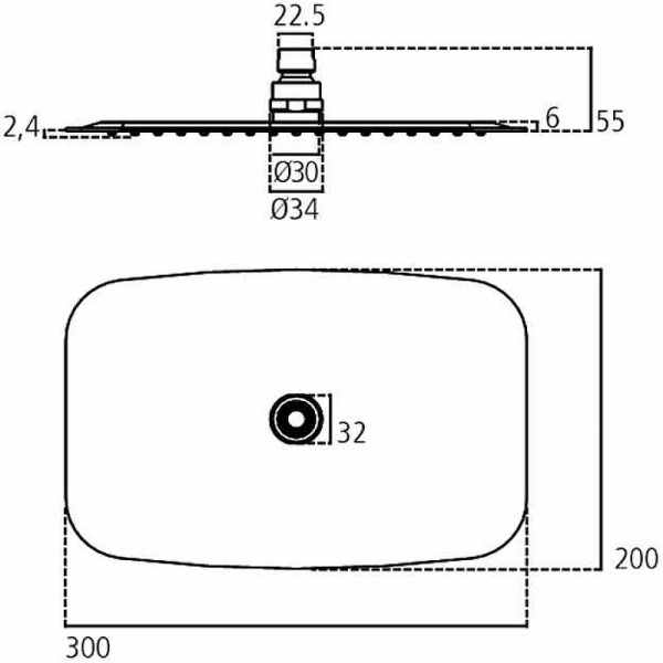 Верхний душ Ideal Standard IdealRain Luxe B0390MY Верхний душ Ideal Standard IdealRain Luxe B0390MY