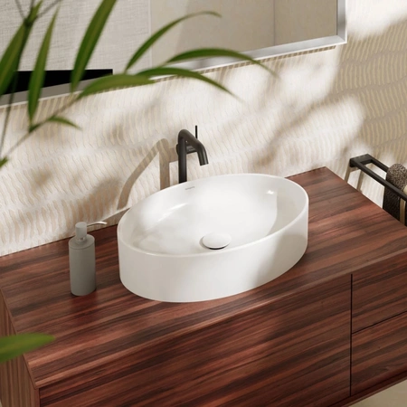 Раковина накладная (55x40) Hansgrohe Xuniva D 60165450 белый