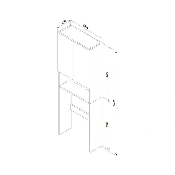 Шкаф напольный 65 см Am.Pm X-Joy M85CSX06521WG1 белый глянец