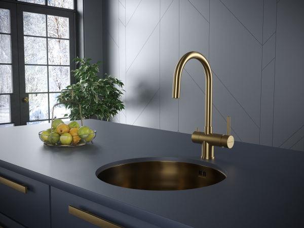 Смеситель для кухни с подключением к фильтру  Paulmark Heller He213218-BG