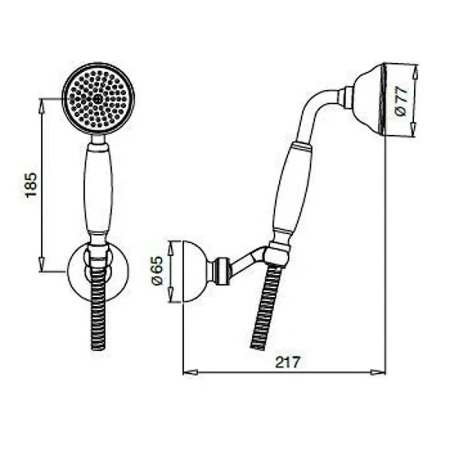 Душевая лейка CEZARES CZR-U-D1FC-02-Bi