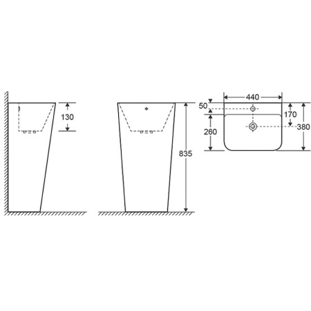Раковина Cerutti Sandra CT7828 Белая