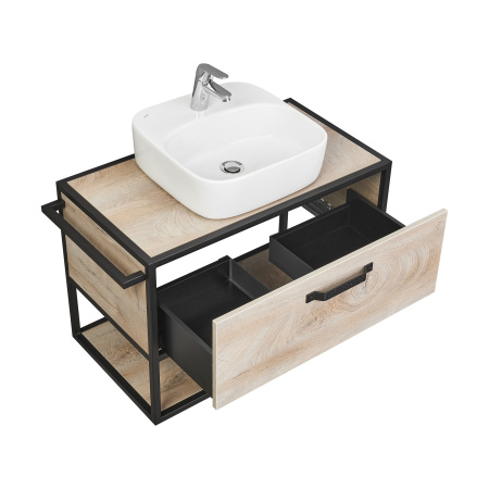 Тумба под раковину Aquaton Лофт Фабрик 80 1A242401LTDU0