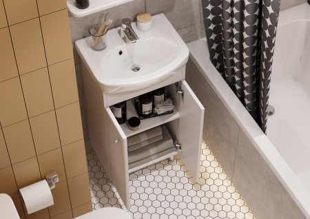 Тумба под раковину Aquaton Мира Н 45 1A104401MR010